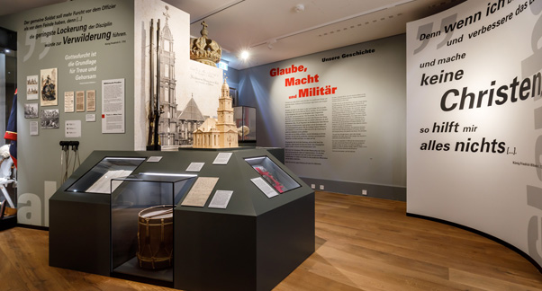Dauerausstellung "Glaube, Macht und Militär"