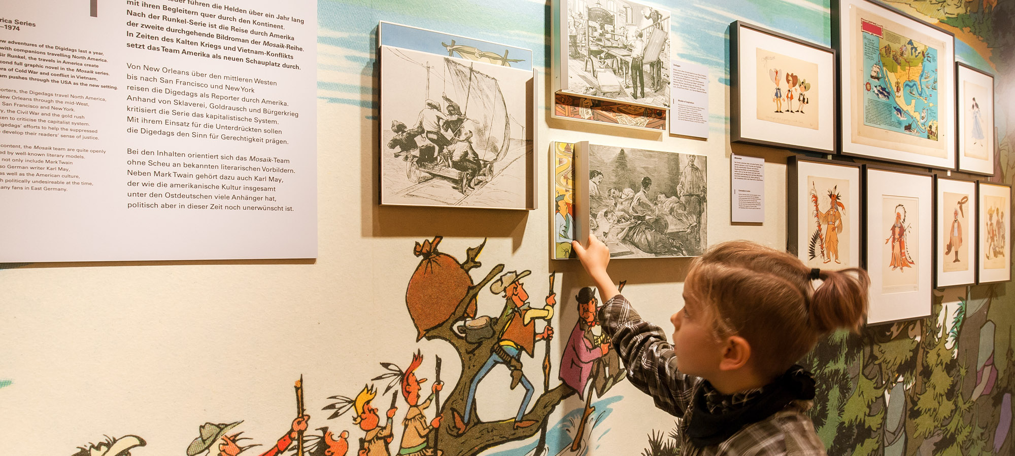 Dauerausstellung - DDR-Comic Mosaik